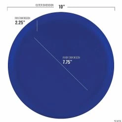 Discount ✨ 10" Light Blue Flat Round Disposable Plastic Dinner Plates (120 Plates) 🧨 -Party Tableware Shop 10 light blue flat round disposable plastic dinner plates 120 plates14273881 a02