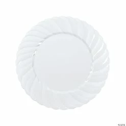 Best Sale 👍 10" Premium White Elegance Plastic Dinner Plates - 25 Ct. 🔔