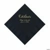 Best deal 😉 Black Celebrate Personalized Napkins with Gold Foil - Luncheon 💯