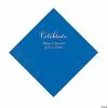 Top 10 ✔️ Cobalt Blue Celebrate Personalized Napkins with Silver Foil - Luncheon 🧨