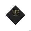 Best Pirce 🔥 Black Yay Personalized Napkins with Gold Foil - Beverage ✨