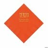 Promo 🎁 Orange Yay Personalized Napkins with Gold Foil - Luncheon 🎁