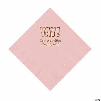 Hot Sale ๐ Pink Yay Personalized Napkins with Gold Foil - Luncheon ๐งจ 1 Hot Sale ๐ Pink Yay Personalized Napkins with Gold Foil - Luncheon ๐งจ