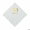Hot Sale ✨ White Yay Personalized Napkins with Gold Foil - Luncheon 🔔