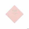 New ⭐ Pink Thank You Personalized Napkins with Silver Foil - Beverage 🧨