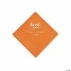 Wholesale ⌛ Pumpkin Spice Thank You Personalized Napkins with Silver Foil - Beverage 💯