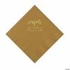 Promo ✨ Gold Congrats Personalized Napkins with Gold Foil - Luncheon 😍