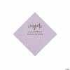 Best reviews of 🥰 Lilac Congrats Personalized Napkins with Silver Foil - Beverage ✨