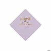Top 10 ✨ Lilac Congrats Personalized Napkins with Gold Foil - Beverage 👏