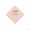 Best Sale ✔️ Pink Congrats Personalized Napkins with Silver Foil - Beverage 😍
