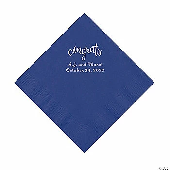 Top 10 ⌛ Purple Congrats Personalized Napkins with Silver Foil - Luncheon ✔️ 1 Top 10 ⌛ Purple Congrats Personalized Napkins with Silver Foil - Luncheon ✔️