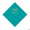 Best reviews of 👏 Turquoise Congrats Personalized Napkins with Gold Foil - Luncheon ✨