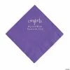 New 👏 Amethyst Congrats Personalized Napkins with Silver Foil - Luncheon 😉