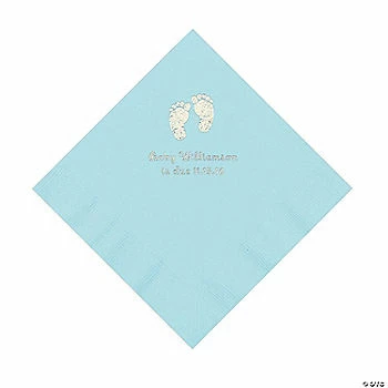 Best reviews of ❤️ Light Blue Baby Feet Personalized Napkins with Silver Foil - 50 Pc. Luncheon 👍 1 Best reviews of ❤️ Light Blue Baby Feet Personalized Napkins with Silver Foil - 50 Pc. Luncheon 👍