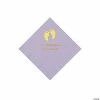 Buy ✨ Lilac Baby Feet Personalized Napkins with Gold Foil - 50 Pc. Beverage 😉
