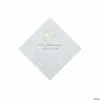 Brand new 🎉 White Baby Feet Personalized Napkins with Silver Foil - 50 Pc. Beverage 😀