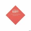 Top 10 😀 Coral Welcome Baby Personalized Napkins with Silver Foil – 50 Pc. Beverage 🤩