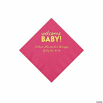 Best reviews of ๐งจ Hot Pink Welcome Baby Personalized Napkins with Gold Foil - 50 Pc. Beverage ๐ 1 Best reviews of ๐งจ Hot Pink Welcome Baby Personalized Napkins with Gold Foil - 50 Pc. Beverage ๐