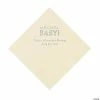 Top 10 🎉 Ivory Welcome Baby Personalized Napkins with Silver Foil – 50 Pc. Luncheon 😉