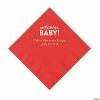 Best reviews of 🌟 Red Welcome Baby Personalized Napkins with Silver Foil - 50 Pc. Luncheon 👏