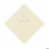 Top 10 🔔 Ivory Baby Carriage Personalized Napkins with Silver Foil - Luncheon 🥰