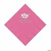 Best Sale 😉 Candy Pink Oh Baby Personalized Napkins with Silver Foil - 50 Pc. Luncheon ⭐