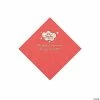 Cheapest ✨ Coral Oh Baby Personalized Napkins with Silver Foil – 50 Pc. Beverage 💯
