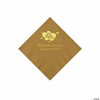 Deals ✨ Gold Oh Baby Personalized Napkins with Gold Foil – 50 Pc. Beverage 🤩 1 Deals ✨ Gold Oh Baby Personalized Napkins with Gold Foil – 50 Pc. Beverage 🤩