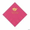 Coupon 💯 Hot Pink Oh Baby Personalized Napkins with Gold Foil - 50 Pc. Luncheon 🔔