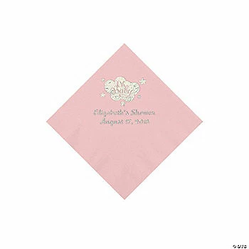 Deals โ๏ธ Light Pink Oh Baby Personalized Napkins with Silver Foil - 50 Pc. Beverage ๐งจ 1 Deals โ๏ธ Light Pink Oh Baby Personalized Napkins with Silver Foil - 50 Pc. Beverage ๐งจ