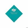 New 💯 Turquoise Oh Baby Personalized Napkins with Silver Foil - 50 Pc. Beverage 😉