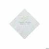 Buy ✨ White Oh Baby Personalized Napkins with Silver Foil - 50 Pc. Beverage 🌟
