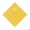 Budget 💯 Yellow Oh Baby Personalized Napkins with Gold Foil - 50 Pc. Luncheon ⭐