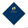 Best Pirce 🌟 Navy Baby Feet Personalized Napkins with Gold Foil - 50 Pc. Luncheon 💯