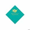 Brand new 😀 Teal Oh Baby Personalized Napkins with Gold Foil - 50 Pc. Beverage ✨