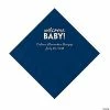 Cheap 🌟 Navy Welcome Baby Personalized Napkins with Silver Foil – 50 Pc. Luncheon 🔔