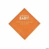 Flash Sale ⭐ Pumpkin Welcome Baby Personalized Napkins with Silver Foil - 50 Pc. Beverage 🌟
