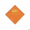 Deals 🎉 Pumpkin Welcome Baby Personalized Napkins with Gold Foil - 50 Pc. Beverage 😍