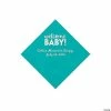 Buy 👏 Teal Welcome Baby Personalized Napkins with Silver Foil - 50 Pc. Beverage 💯