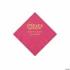Best Sale 🤩 Hot Pink Baby Brewing Personalized Napkins with Gold Foil - 50 Pc. Beverage 😉