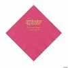 Outlet 🔔 Hot Pink Baby Brewing Personalized Napkins with Gold Foil - 50 Pc. Luncheon ⌛