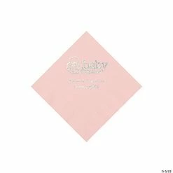Best reviews of 🎉 Light Pink Baby Brewing Personalized Napkins with Silver Foil - 50 Pc. Beverage 🎉