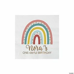 Coupon ❤️ Personalized Boho Rainbow Paper Beverage Napkins - 50 Pc. ⌛