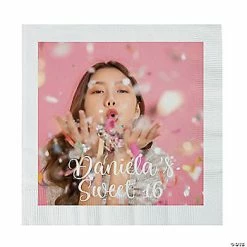 Promo ✔️ Personalized Custom Photo Paper Luncheon Napkins - 50 Pc. ✨