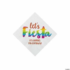 Deals 🌟 Personalized Festive Fiesta Paper Beverage Napkins - 50 Pc. 🔔