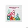 Outlet 🤩 Personalized Flamingo Palm Paper Beverage Napkins - 50 Pc. 😀