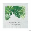 Best Sale 😉 Personalized Palm Leaf Paper Luncheon Napkins - 50 Pc. 👏