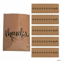 Outlet 🎉 5 3/4" x 8" Thanks Treat Bags - 50 Pc. 🔔