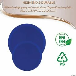 Cheapest 🥰 6.25" Light Blue Flat Round Disposable Plastic Pastry Plates (100 Plates) 🤩 -Party Tableware Shop 6 25 light blue flat round disposable plastic pastry plates 100 plates14273904 a03