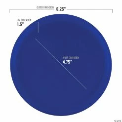 Budget ❤️ 6.25" Light Blue Flat Round Disposable Plastic Pastry Plates (120 Plates) 🎉 -Party Tableware Shop 6 25 light blue flat round disposable plastic pastry plates 120 plates14273905 a02